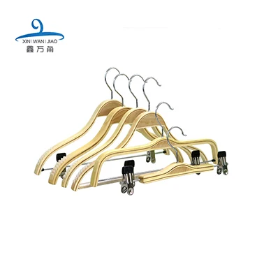 

Wholesale Cheap Price Natural Color Wooden Laminated Hanger For Cloths