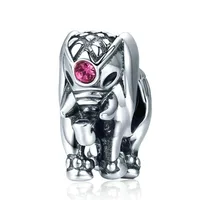 

New Arrival 100% 925 Sterling Silver Thailand Lucky Elephant Charms Fit Pandora Bracelets Fine Jewelry BAMOER