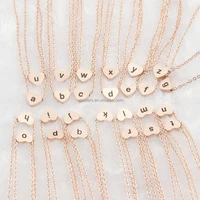 

Tiny Small Thick Heart Necklaces & Pendants Rose Gold Plated Jewelry Stainless Steel Chain Collier Femme Bridesmaid Gifts