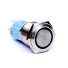 metal steel 16mm 12v 24 volt doorbell switch led push button latching switch