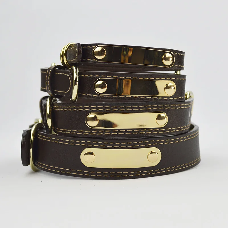 

Amazon Wholesale Custom Leather Dog Collars for Pets