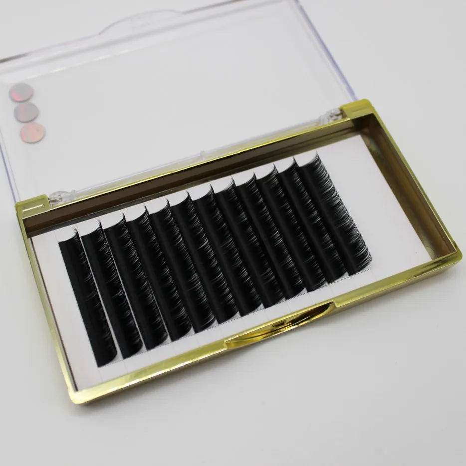 

0.05mm 0.07mm 0.15mm matte and black mink eyelash individual extension, Custom color