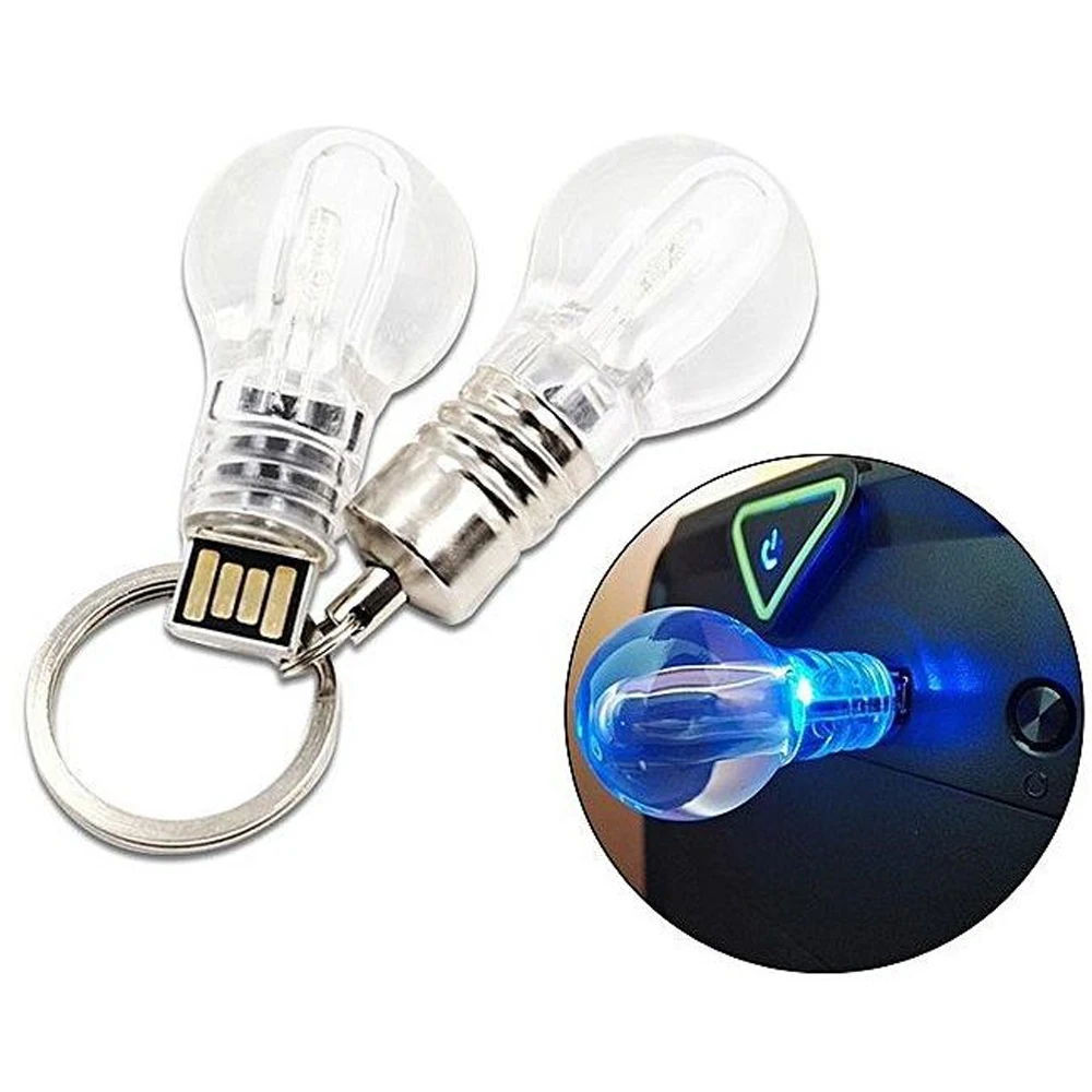 

16G Artwork lmprint Lamp Light Bulb USB Flash Drive Memory Stick With Led Light