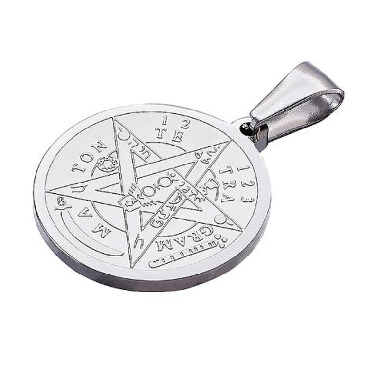 

Wholesale Solomon Tetragrammaton Pentagram Amulets Pendant, Silver