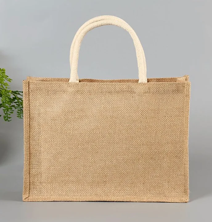 

Eco friendly cheap Jute tote shopping bag