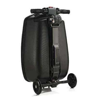 

Adult Carry on Suitcase Foldable Trolley Case Bags for Travel Business and School Men Scooter Luggage With Eectricity, Paper