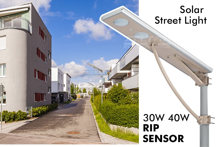High quality waterproof aluminum all in one solar 40w street led lights