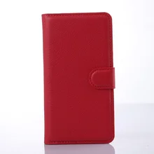 Lychee Folio Wallet Stand Leather Case for Lenovo S850