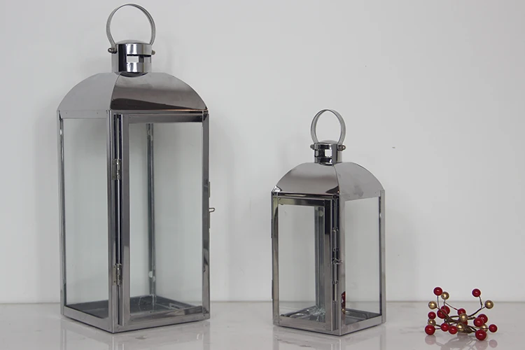 金属不锈钢灯笼,用于 led 蜡烛台