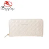 WA9068 China fashion designer computer embroidery white wallet for female