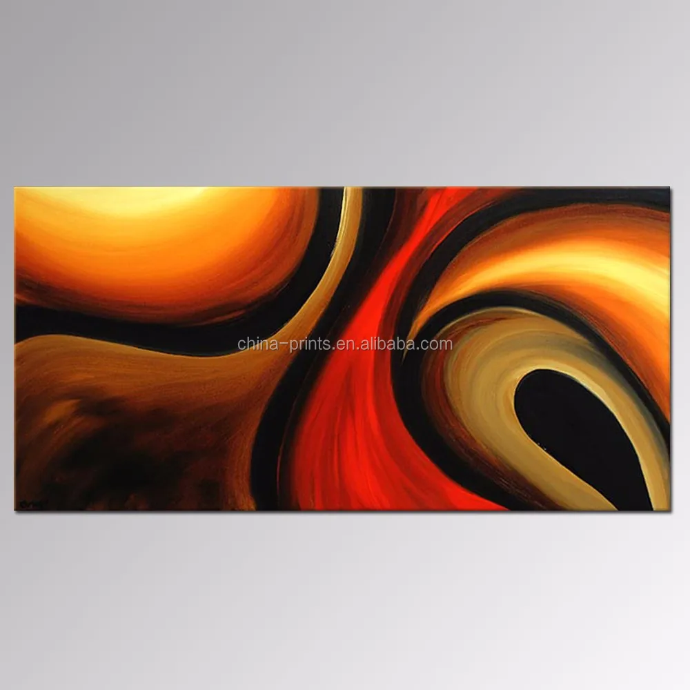 Hedendaagse handgemaakte olieverf/moderne canvas muur/woonkamer ...