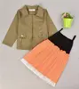 2pcs fashion girl kids dresses wear set with coat for brazil market