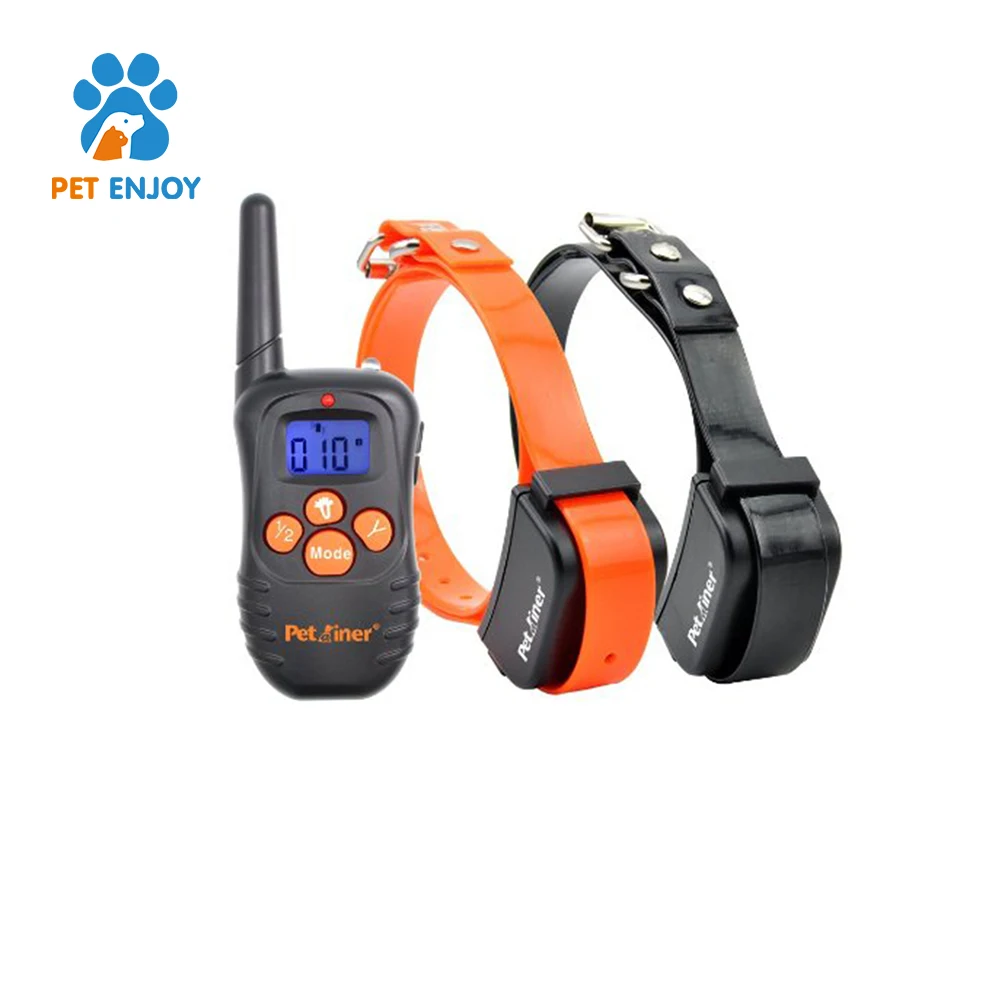 Pet automatic adjustable trainer necklace dog training bark collar electric shock anti bark dog collar