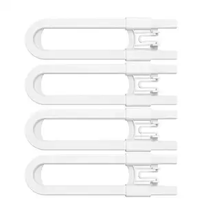 Image of U Shaped Baby Safety Locks,Baby and Child proof Cabinet kitchen Bathroom Storage Doors Knobs and Handles