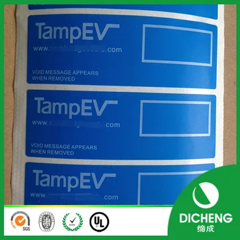 adhesive labels for plastic container custom tamper