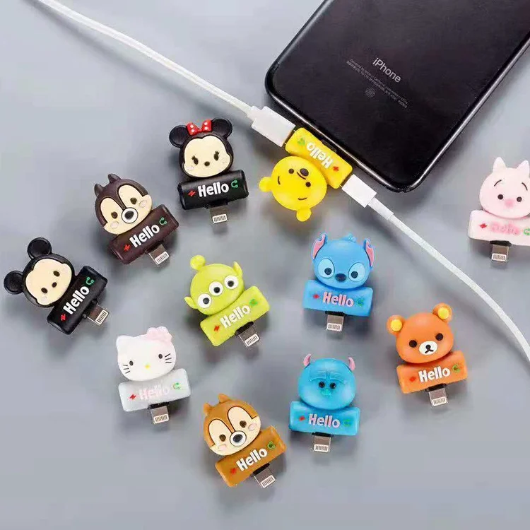 
Cute Cartoon Double output Ports for Headphone Audio Music & Charger Adapter for iPhone  (60818422912)
