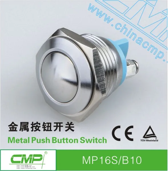 CMP stainless steel waterproof 16mm engine start switch