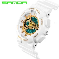 

SANDA 799 men Digital+Quartz Fashion Sport Electronic Watches Top Brand Wrist Watch
