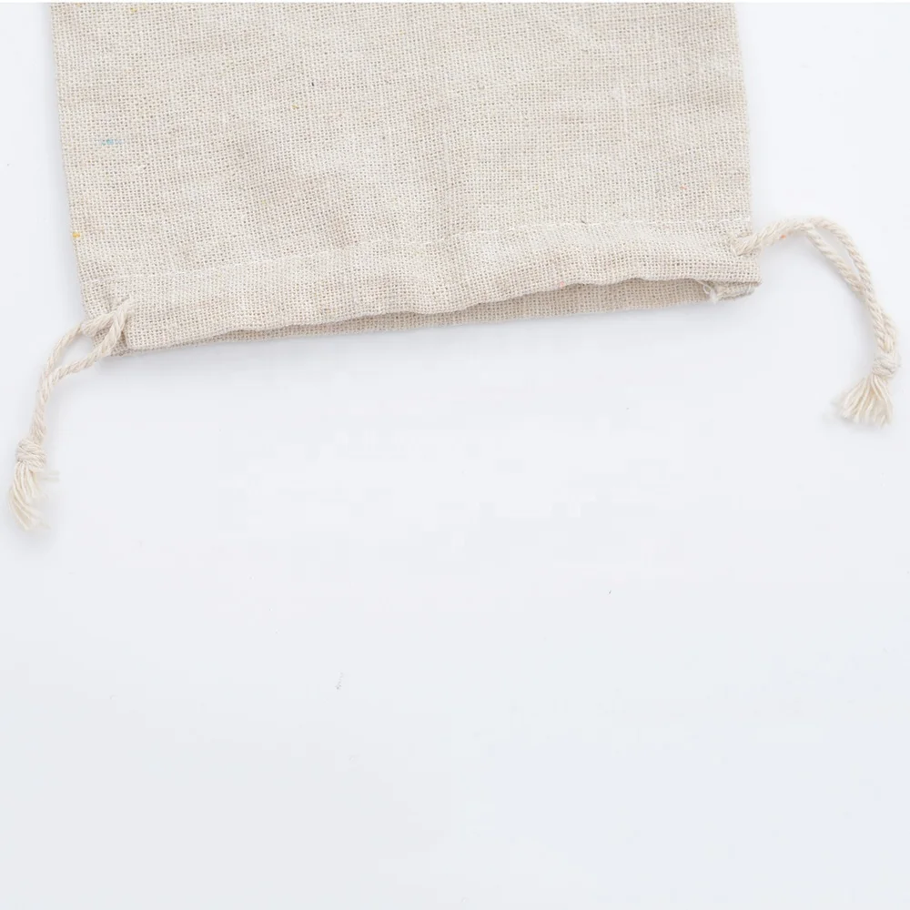 
cotton muslin bags for packaging, natural cotton bags, recyclable cotton bag for storage coffee beads, nuts 