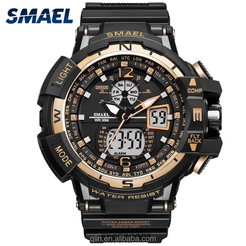 

SL1376C Hot SMAEL Men Sport Watches Analog Digital Quartz 3ATM Waterproof Dive Fashion Military Watch Relogio Male Clock Gifts