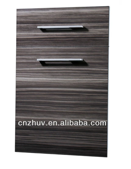 High Gloss Arcylic Wood Grain Kitchen Cabinet Doors Acrylic Sheet
