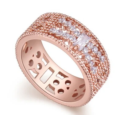 

21372 wholesale gold plated zircon ring
