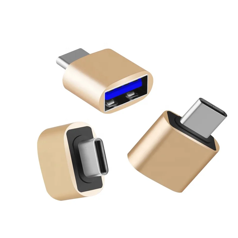 

Zhongshan mini style usb 2.0 female otg type c male adapter, Black;grey;blue;gold;silver
