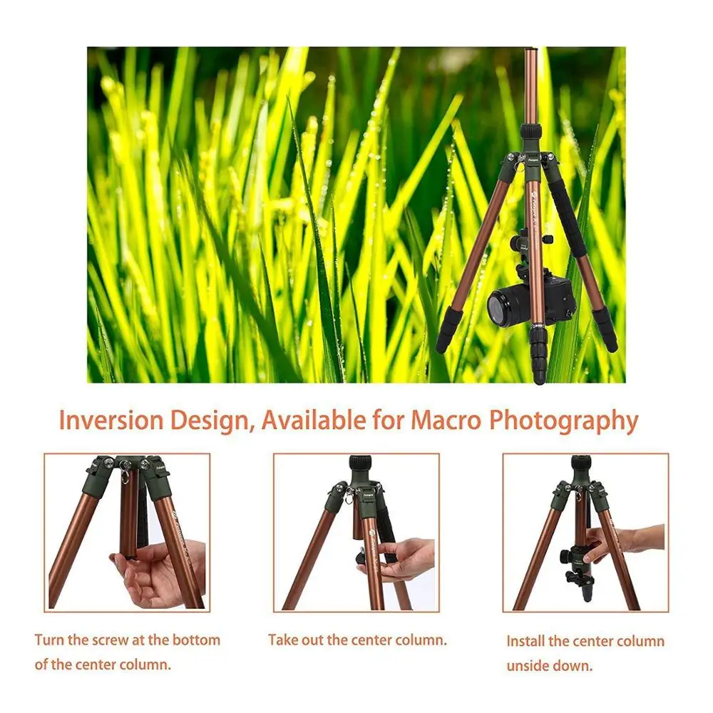 
FOTOPRO Professional heavy duty aluminum mirrorless camera tripod for dslr Camera 