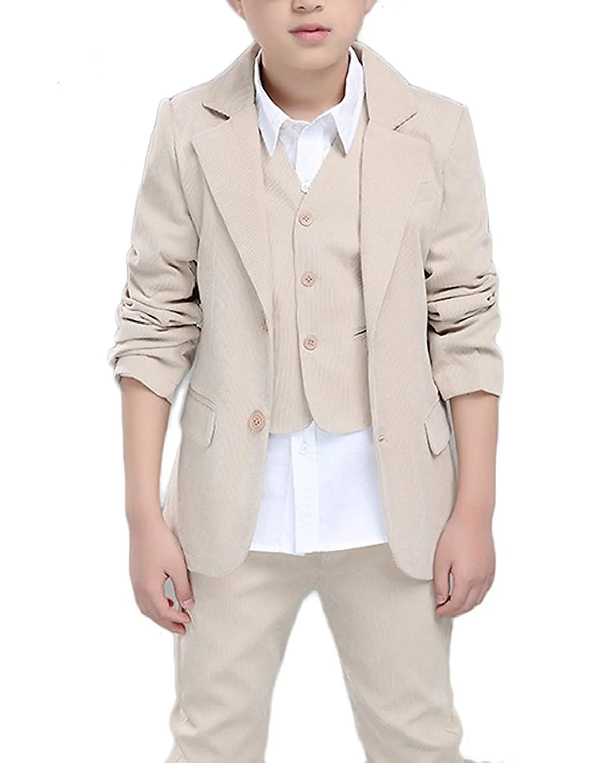 khaki pants navy jacket