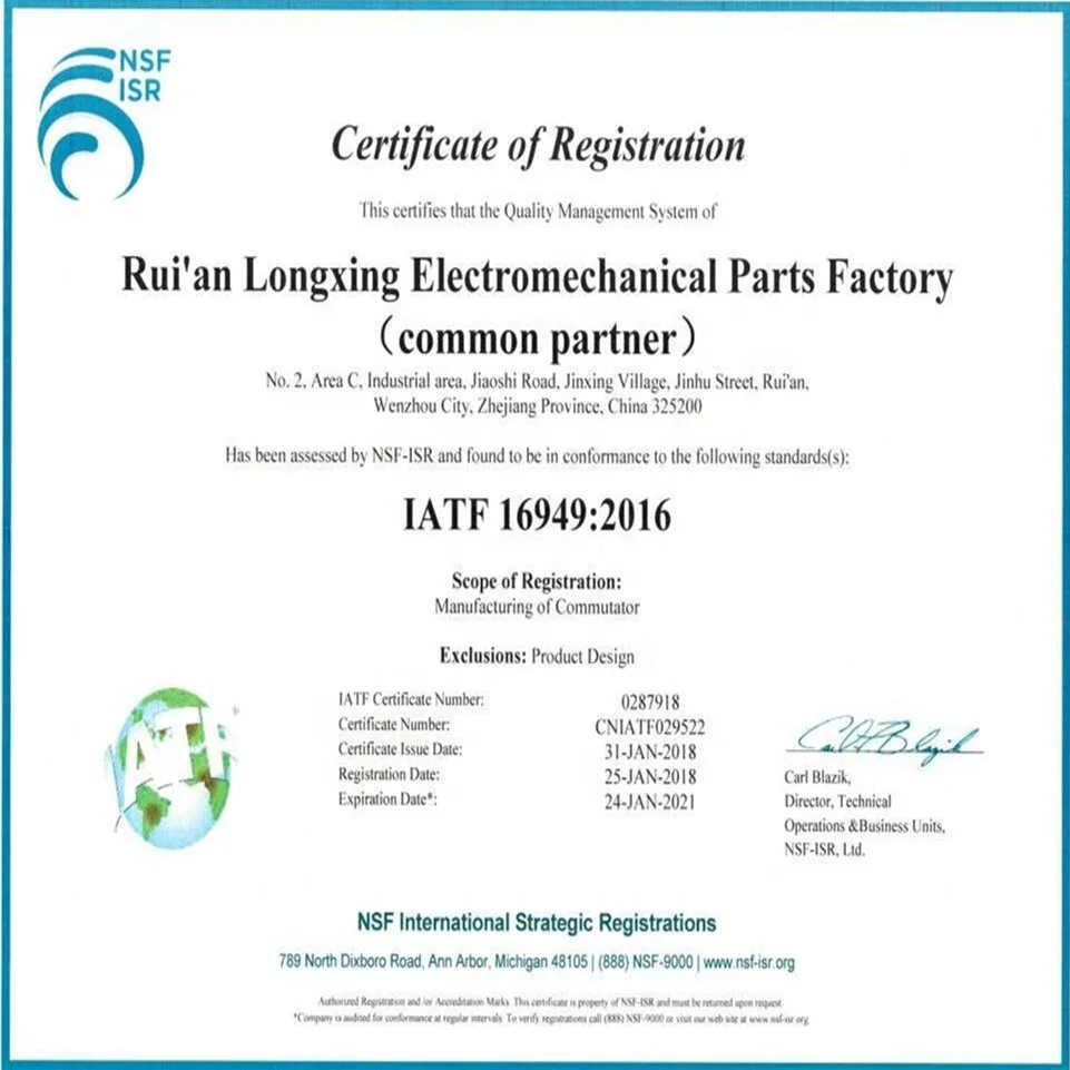 
armature commutator for Automobile air pump 