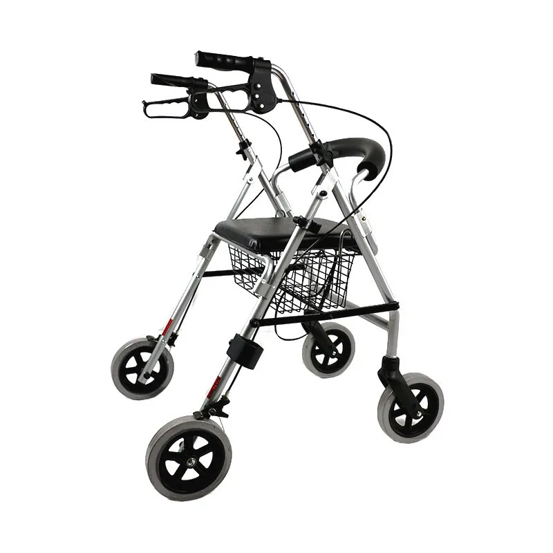 Folding Aluminum Medicare Rollator Walker For Old People - Buy Rollator ...