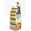 retail store 5 shelf wooden pet food display,cat food display,wooden product display stands
