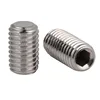 M6M8M10M12 stainless steel 304 fine tooth set screw headless inner hexagon screw flat end set meter