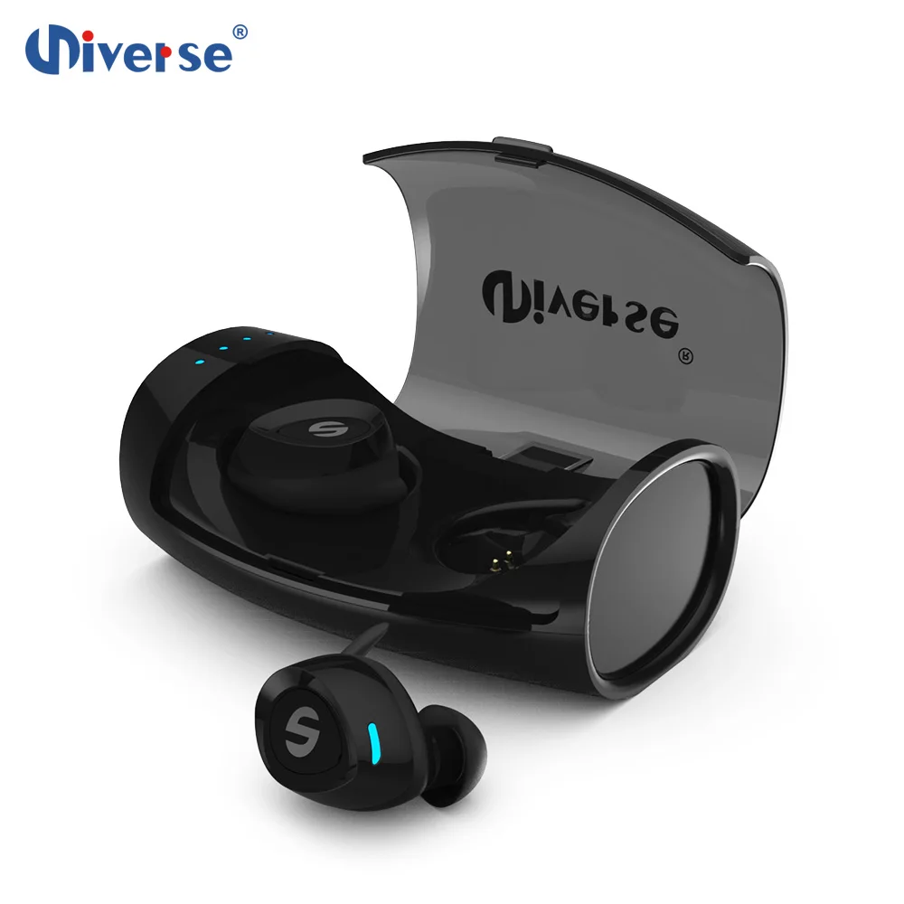 

2021 ES60 V5.0 sports stereo wireless waterproof bluetooth headset/Earbuds/Headphone/Earphone, Black, white, silver, blue
