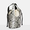 New fashion modle woman embossed python leather bucket bag handbag guangzhou manufacturer