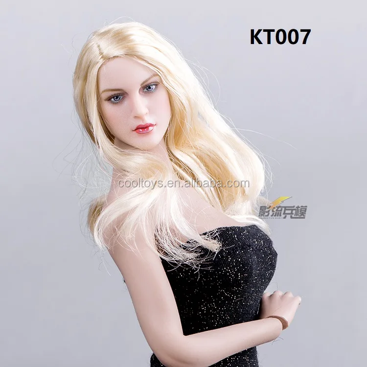 1:6th Beauty Head Model KIMI TOYS Brand New KT007 Female HeadSculpt Collectible 