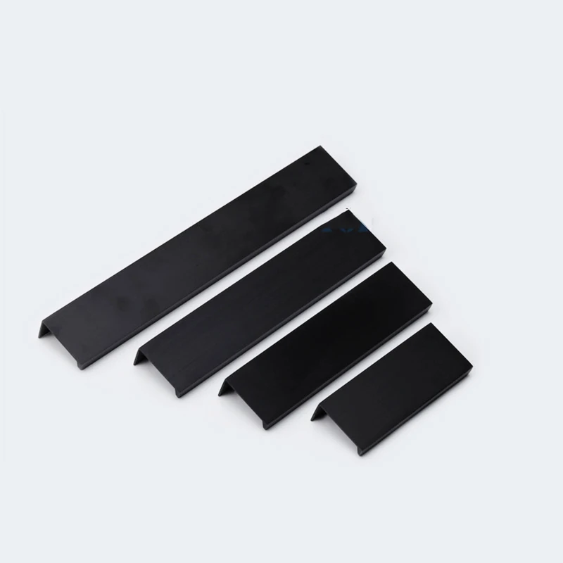 

Black aluminum alloy cabinet drawer handle,interior door handle A-0085