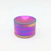 wholesale rainbow 63mm 4 pieces dry spice grinders