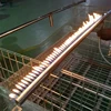 Chinese gas lpg cast iron artificial most realistic fire place frame pipe burner kit pan with stone