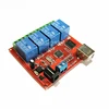 4 Channel 4CH 4 Way DC 5V 12V USB Relay Module Programmable Computer PC Intelligent PLC Control Relay switch