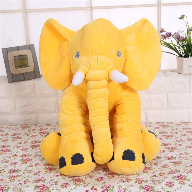 large plush elephant pillow