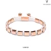 Popular Square Stainless Steel Beads Bracelet Supplier Support LOGO Engraved