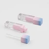 custom empty plastic lipgloss cosmetic packaging lip gloss square tube