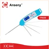 digital LCD display folding BBQ cooking long probe meat temperature testing thermometer with collapsible probe