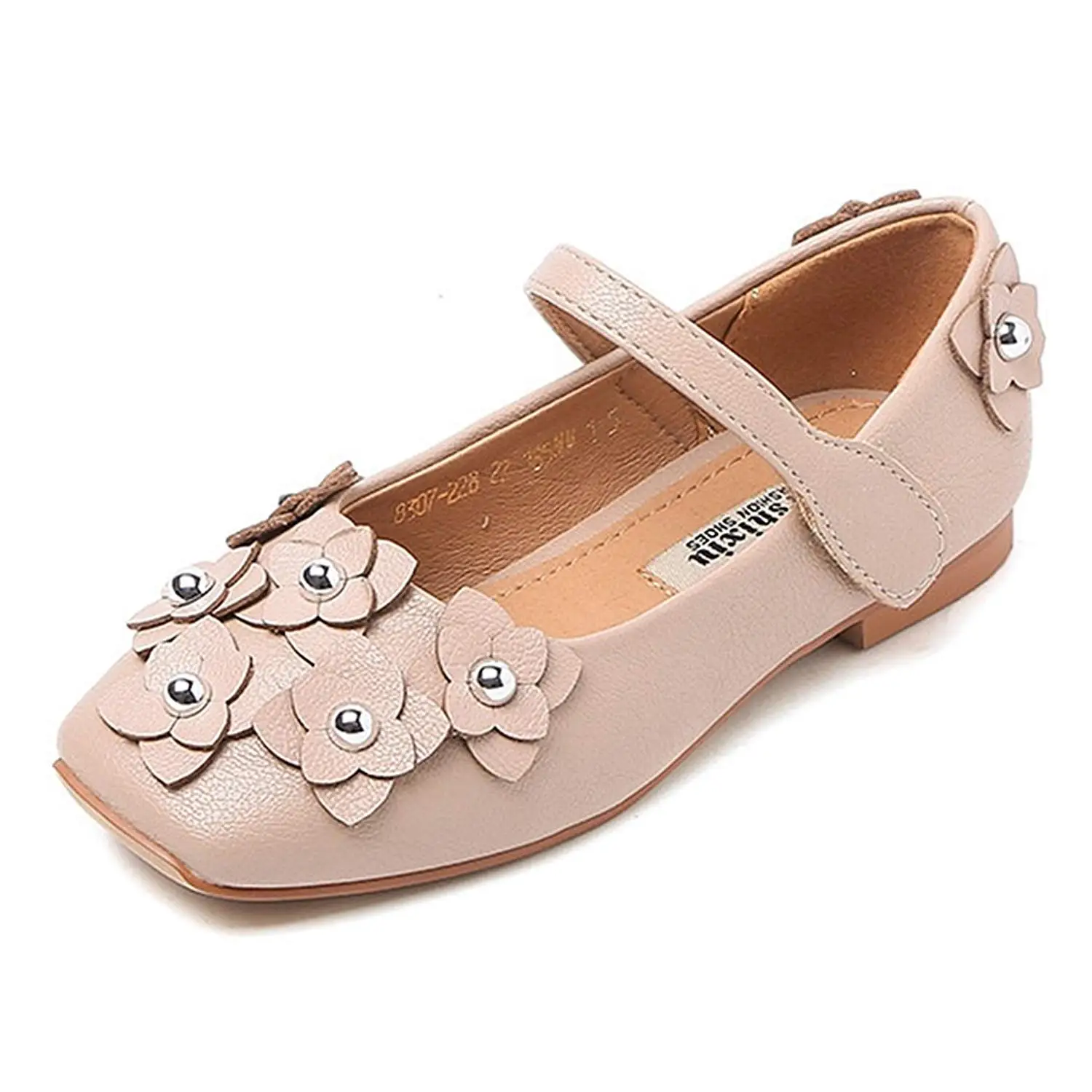 CYBLING Toddler Little Girls Princess Dress Shoes Flowers Ballet Flats Casual Mary Jane