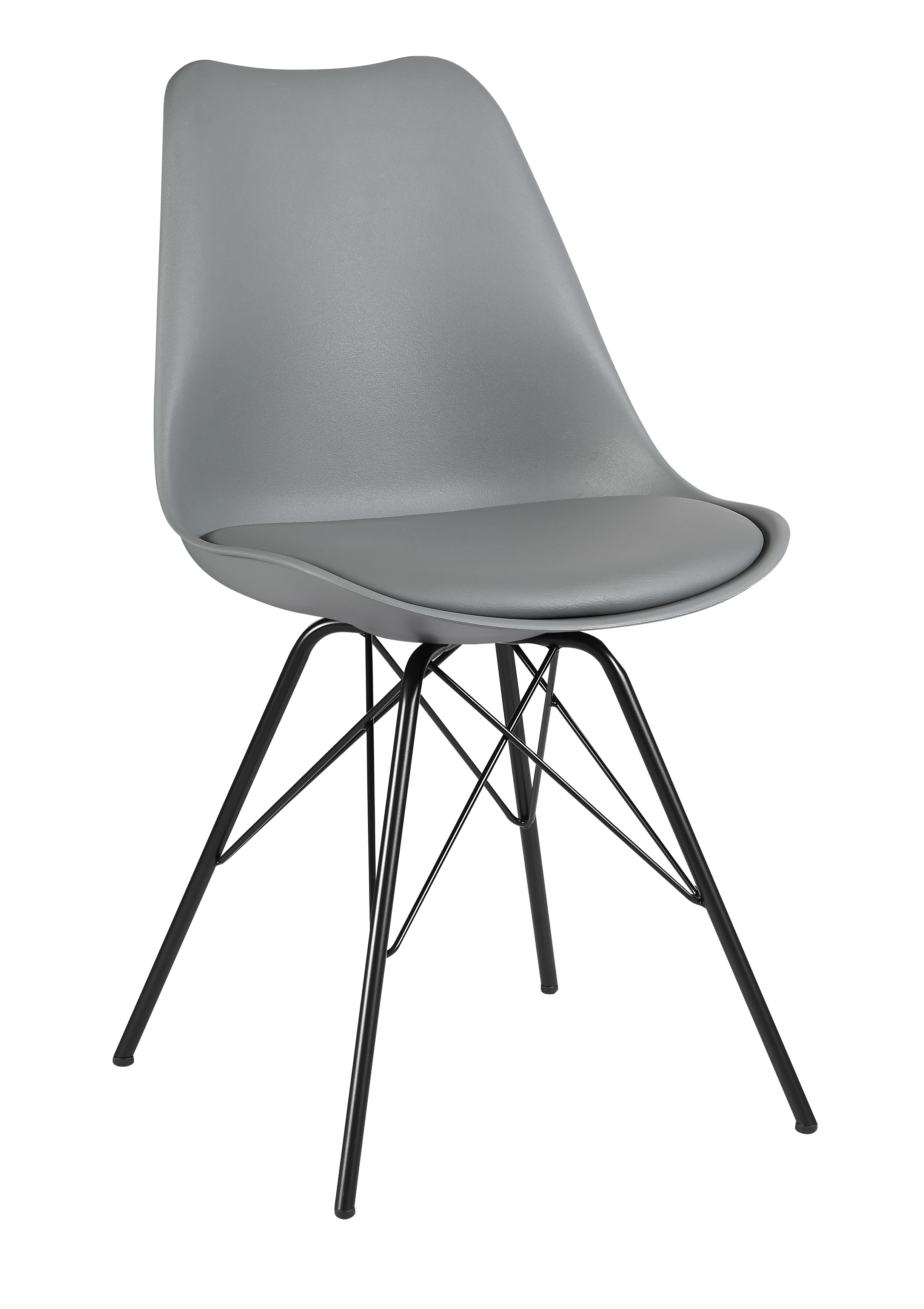 Pattrix Contemporary Chormed Metal Legs Dining Chair Wholesale Chaise