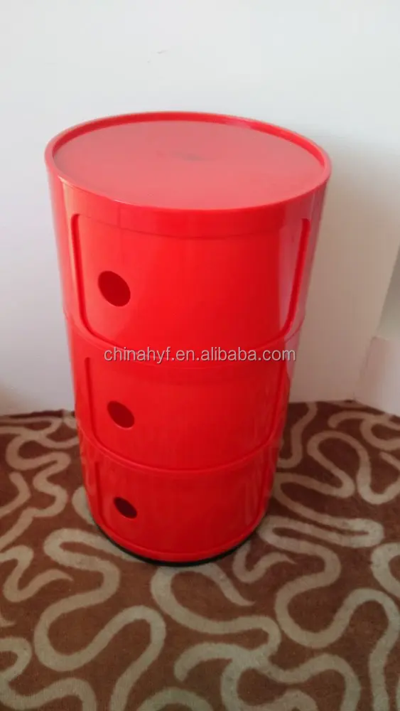
High quality Modern plastic Cynlinder storage box AS-118F13 