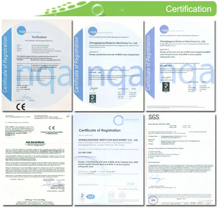 medycon electric hospital beds certification_2