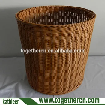 small round laundry basket
