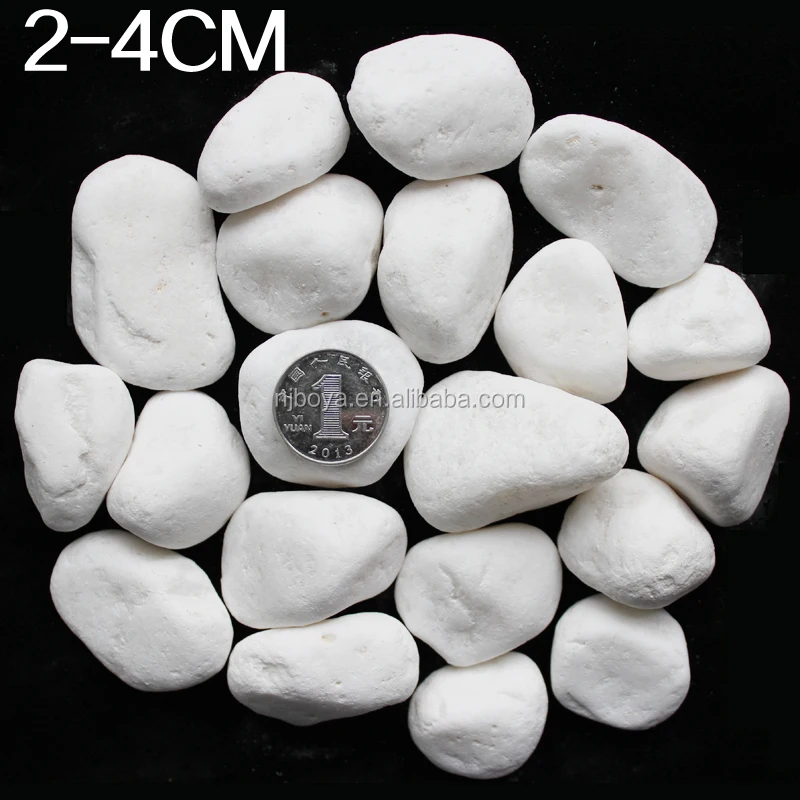 
Pure white tumbled Snow white pebble 1-2cm 3-5cm 
